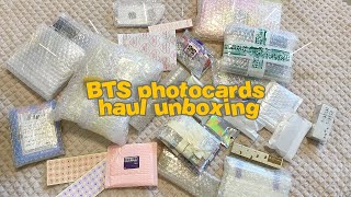 HUGE BTS PHOTOCARDS HAUL UNBOXING | ASMR #7