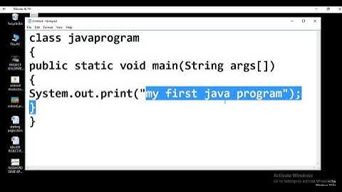 how to compile and execute java program