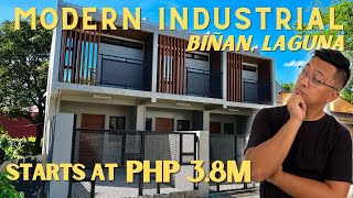 Modern Industrial 2 Bedroom Townhouse for Sale in Binan Laguna | House Tour 2023