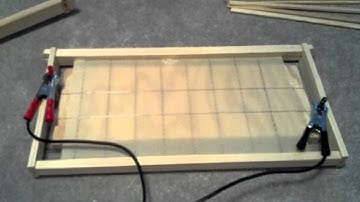 Wire embedded into wax foundation