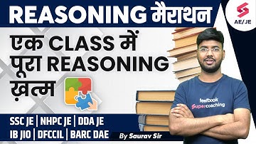 Complete Reasoning Marathon | NHPC JE Recruitment 2023 | By Saurav Sir