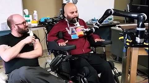 Robotic arm moves by the power of thought