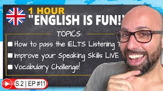 1hr ENGLISH LESSON | Improve Listening and Comprehension skills
