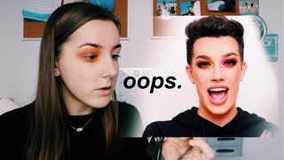 RECREATING A JAMES CHARLES MAKEUP LOOK USING HIS PALETTE | Lauren Evelyn