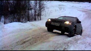 Subaru Outback BH 3.0 H6 VTD+VDC ice hill climbing