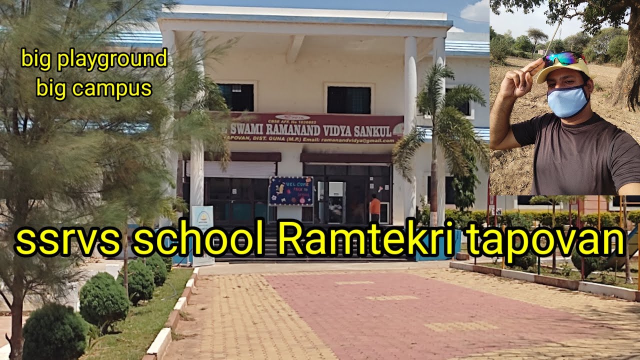 A big campus playground beautiful school ssrvs Ramtekri tapovan