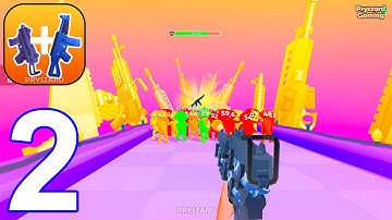 Weapon Survivor - Gameplay Walkthrough Part 2 Gun Run Merge Join & Clash Shooter 3D (iOS, Android)