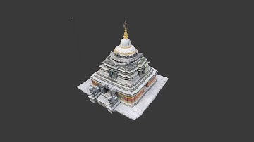 Sfm Close range photogrammetry of Stupa in Nepal