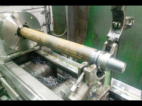 Видео: Штанга ударная. machining a part on a lathe