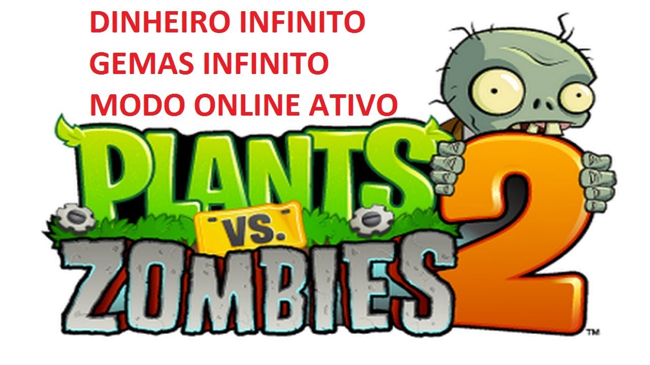 plantas vs zombie 2 dinheiro infinito e modo online ativo 