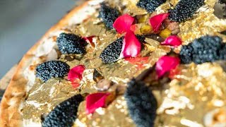 Most Expensive Pizza in the World with Edible Gold Flake Topping