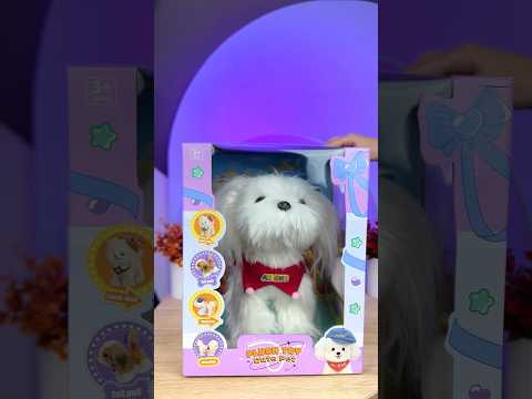 М'яка інтерактивна іграшка Собачка (звук, ходить, облизує, запис та повтор голосу, сенсорний датчик,), видео 1