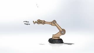 3D Robotic Arm Design | Exploded + Collapsed Motion (SolidWorks)