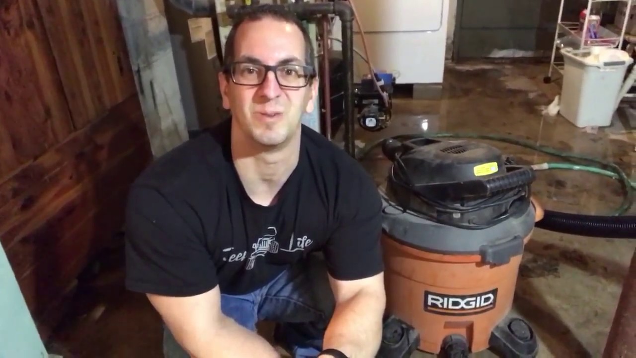 How To Vacuum Water with a RIDGID Wet Dry Shop Vac 