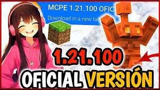 🔥🛑  MINECRAFT 1.21.100 oficial NUEVA  versión para android Review |  update  MCPE
