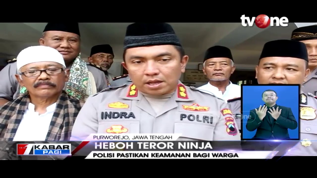 tv one live streaming free Heboh 'Teror Ninja Cabul', Polisi dan TNI Lakukan Pengamanan