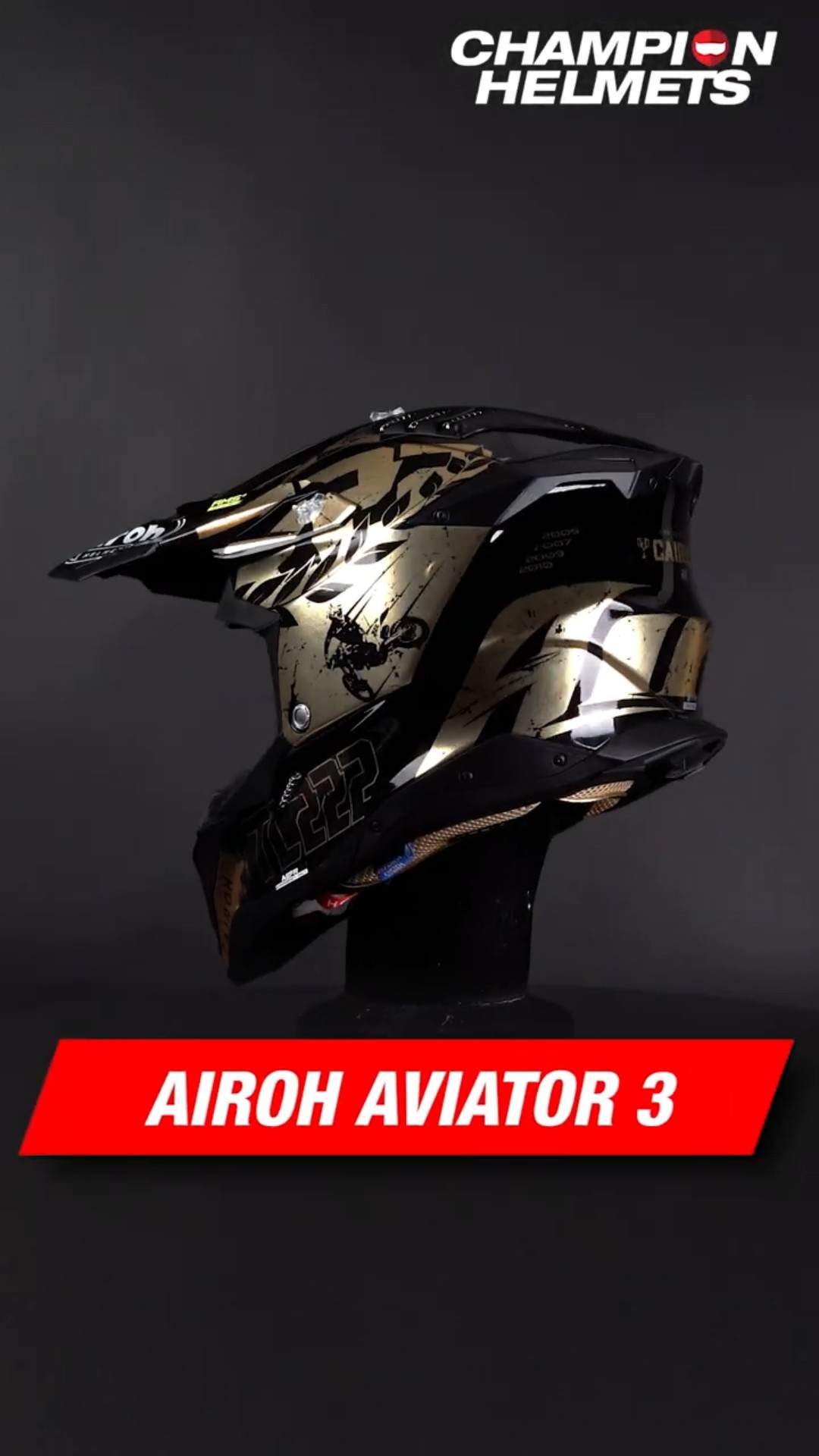 Airoh Aviator 3 TC222 The Legend - Showcase #airoh #touring
