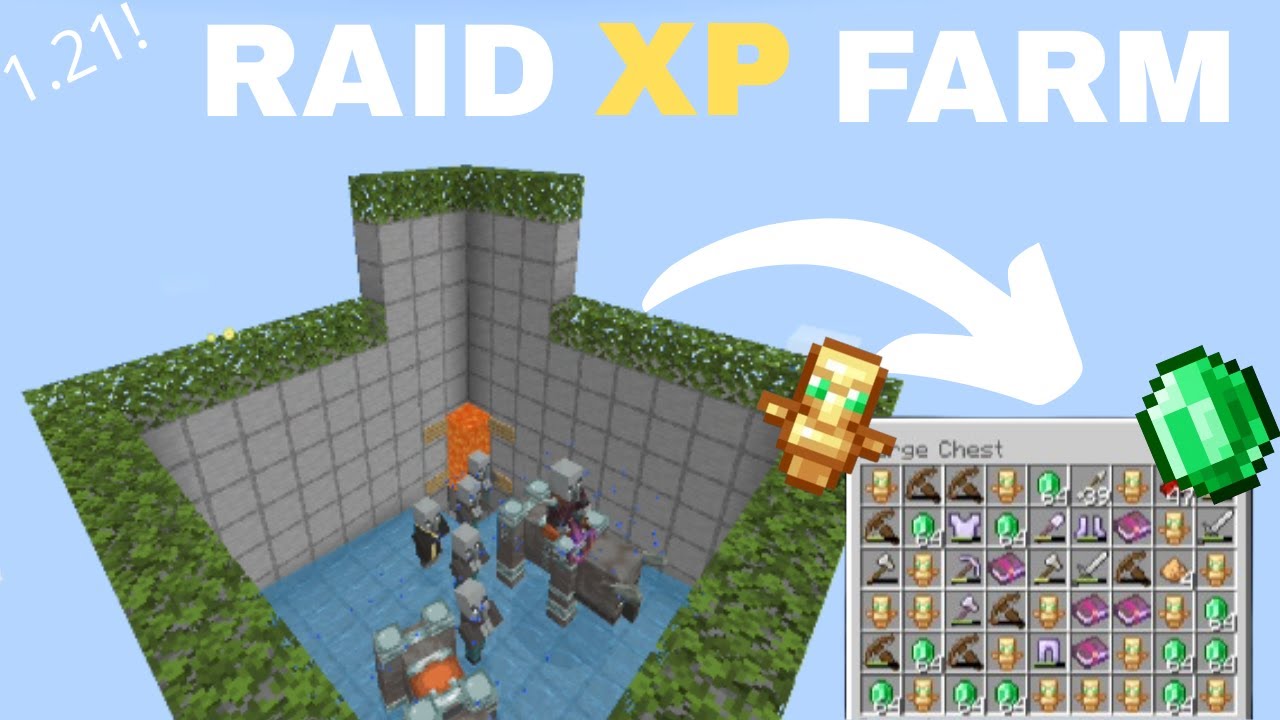 Easiest Raid Farm in Minecraft 1.21 Bedrock and Pocket Edition ...