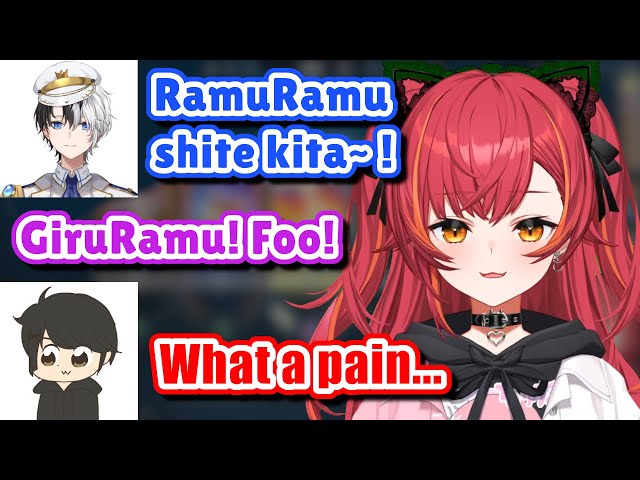 Tsuna and Kamito Keep Teasing Giruru About GiruRamu [VSPO] class=