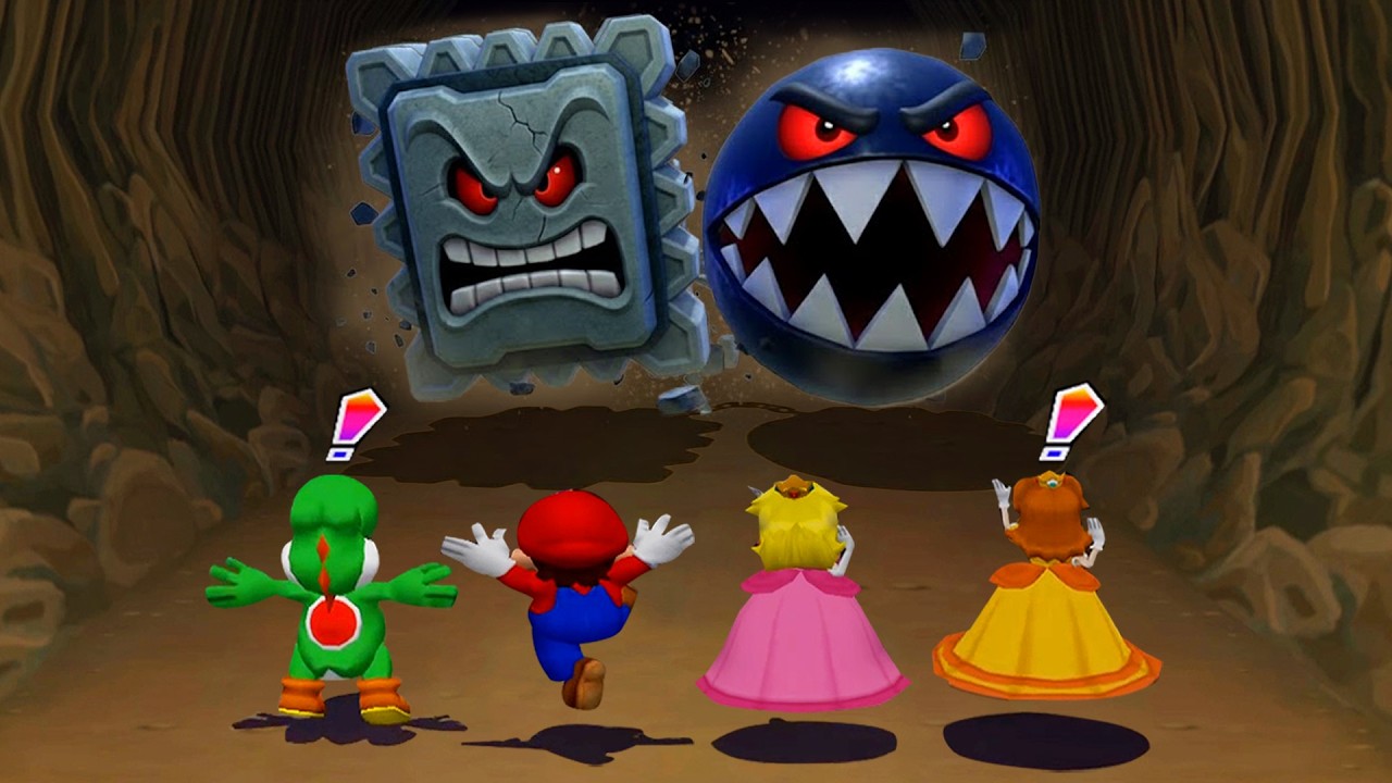 Mario Party 6 Minigames Showdown - Yoshi VS Mario VS Peach VS Daisy (Master COM)
