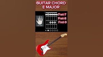 E MAJOR CHORD ON GUITAR FOR BEGINNERS|#guitar #guitarchords #music #shorts #youtubeshorts