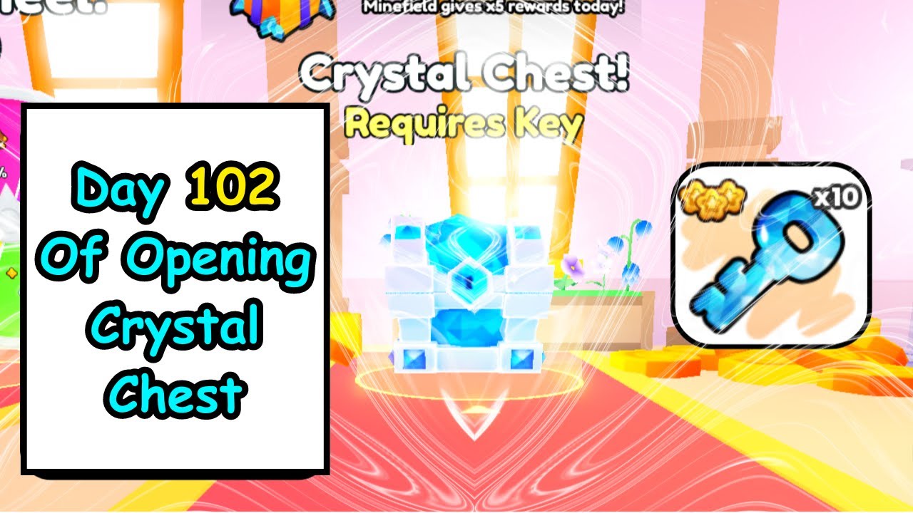 Day 102 of 10x Crystal Chest Opening in Pet Simulator 99!
