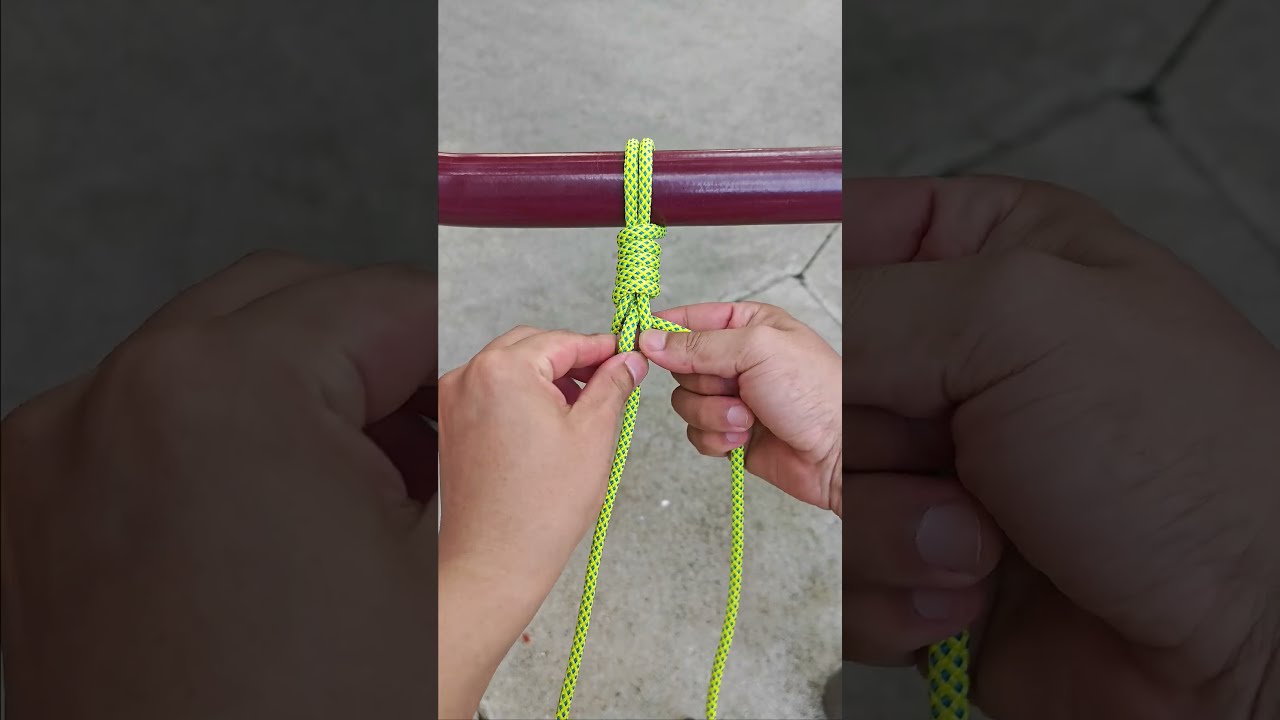 How To Tie The Clothesline Firmly This Knot Is Very Practical