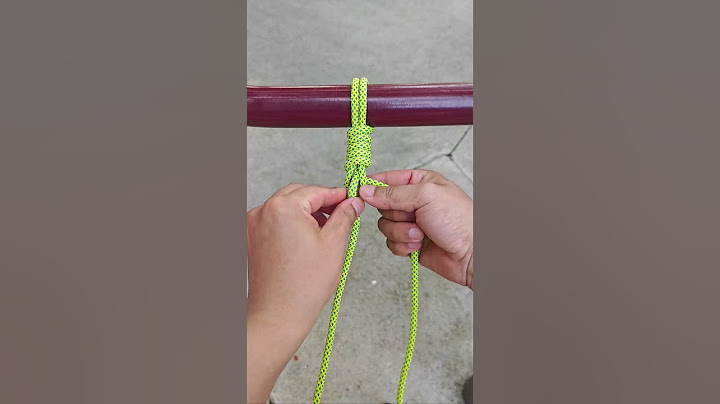 How to tie the clothesline firmly, this knot is very practical