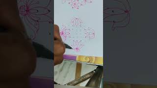 Lotus rangoli design||Daily rangoli design||Easy muggulu||Simple rangoli design