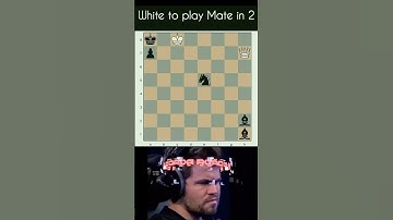 Find Checkmate in two moves! #puzzlebits #chesspuzzle #chess #magnuscarlsen