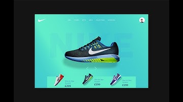 UI Design Tutorial Adobe illustrator - Nike Web App UI design Adobe Illustrator Tutorial