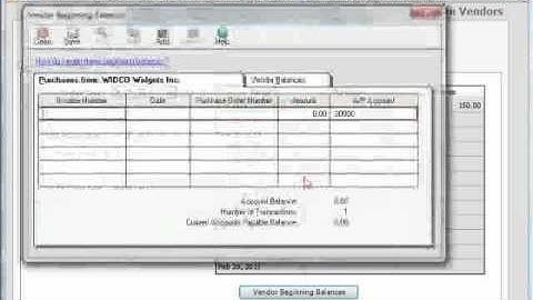 Sage 50 Tutorial Entering Vendor Records Sage Training Lesson 5.3