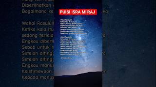 Puisi Isra Mi'raj 2026 #shorts #shortsfeed