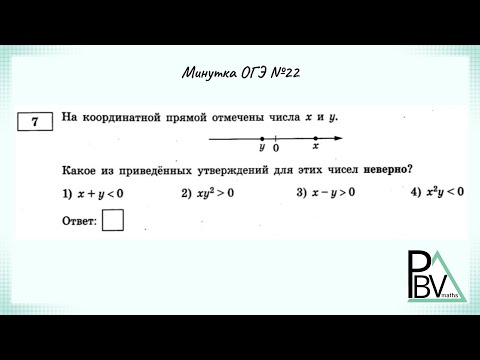 Задание 7 (В3) ОГЭ по математике ▶ №22 (Минутка ОГЭ)