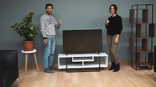 Decorotika Asal Tv Stand And Media Console Assembly For 47 120 Cm And 59 150 Cm Wide Models