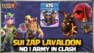 BEST Th15 Zap Lalo | Ultimate Th15 Army | Sui LaLo | Learn How to Lalo in TH15 | Clash of Clans coc