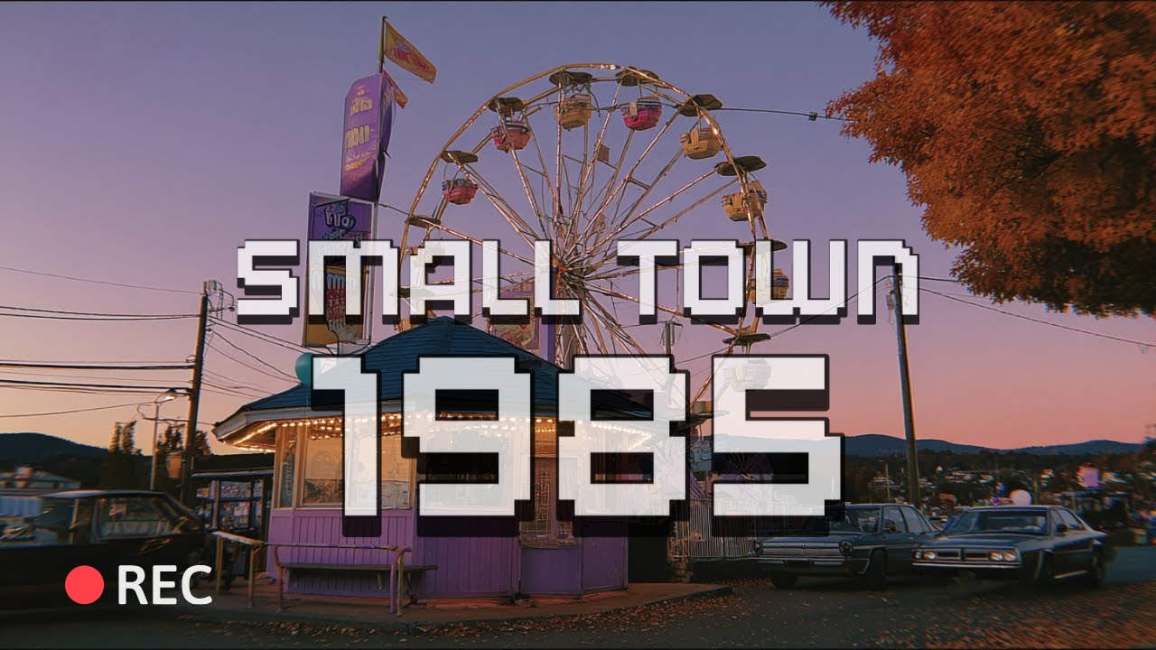 Прогулка по Вчера // VHS-ностальгия маленького города 80-х & Synthwave Mix