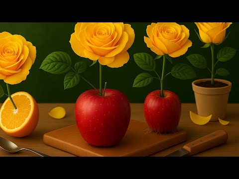 Strange But Fun Propagate Roses From Apples In Just A Few Simple Steps 
