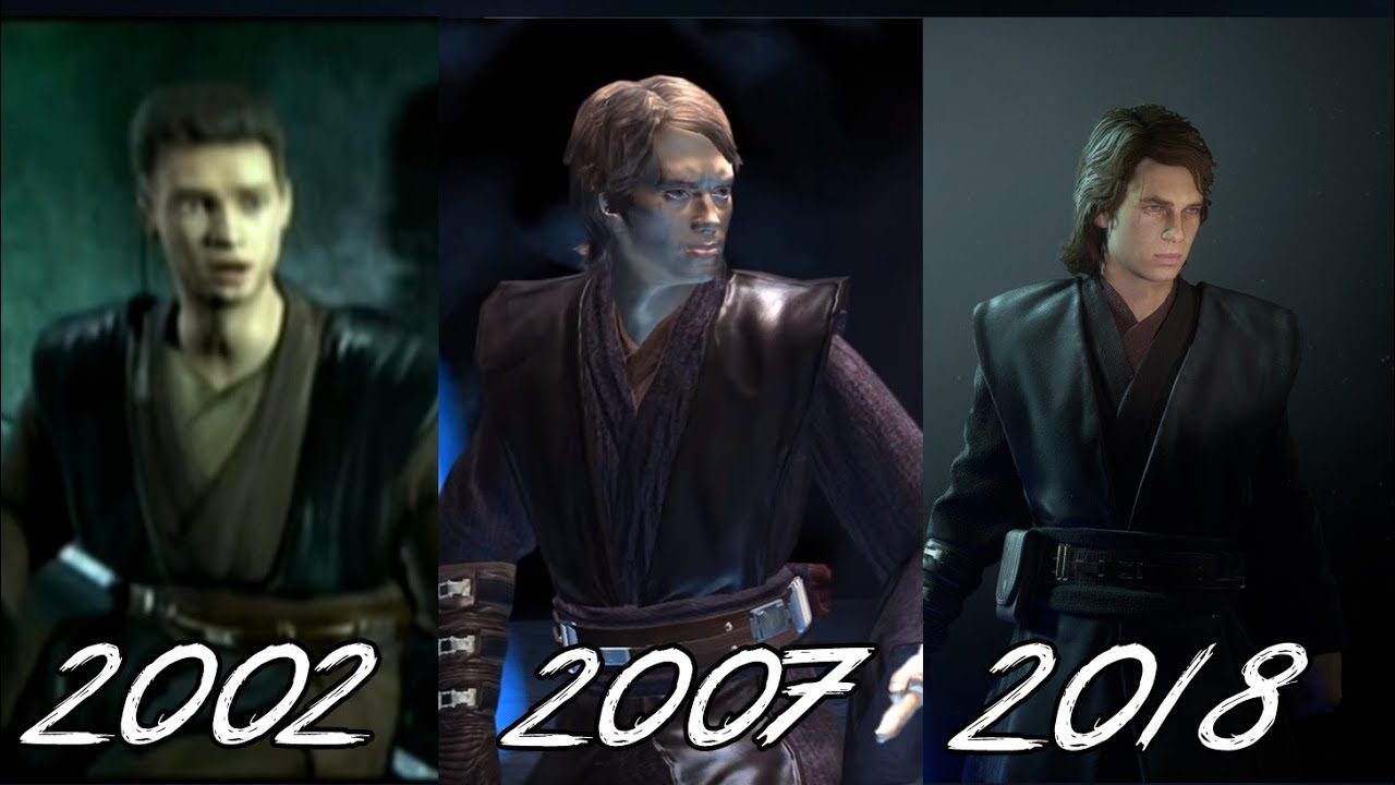 Evolution Of Anakin Skywalker In Star Wars Games 1999 2017 By - roblox star wars timelines rp obi wan vs anakin on mustafar pt 2