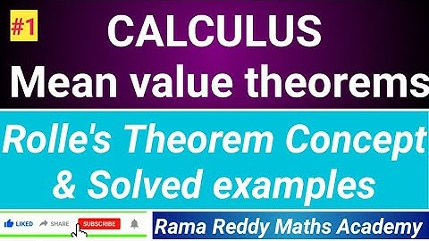 M1 R25/R23 JNTUH CALCULUS || Rolle