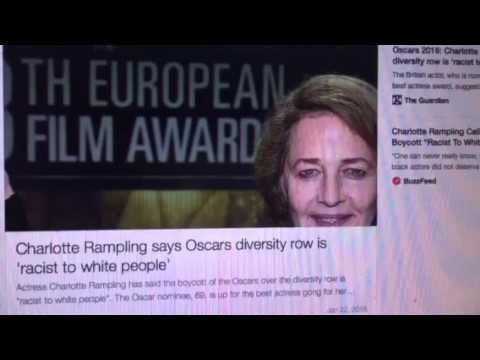 Charlotte Rampling: Oscar Diversity Call " Racist To White People" #Oscars