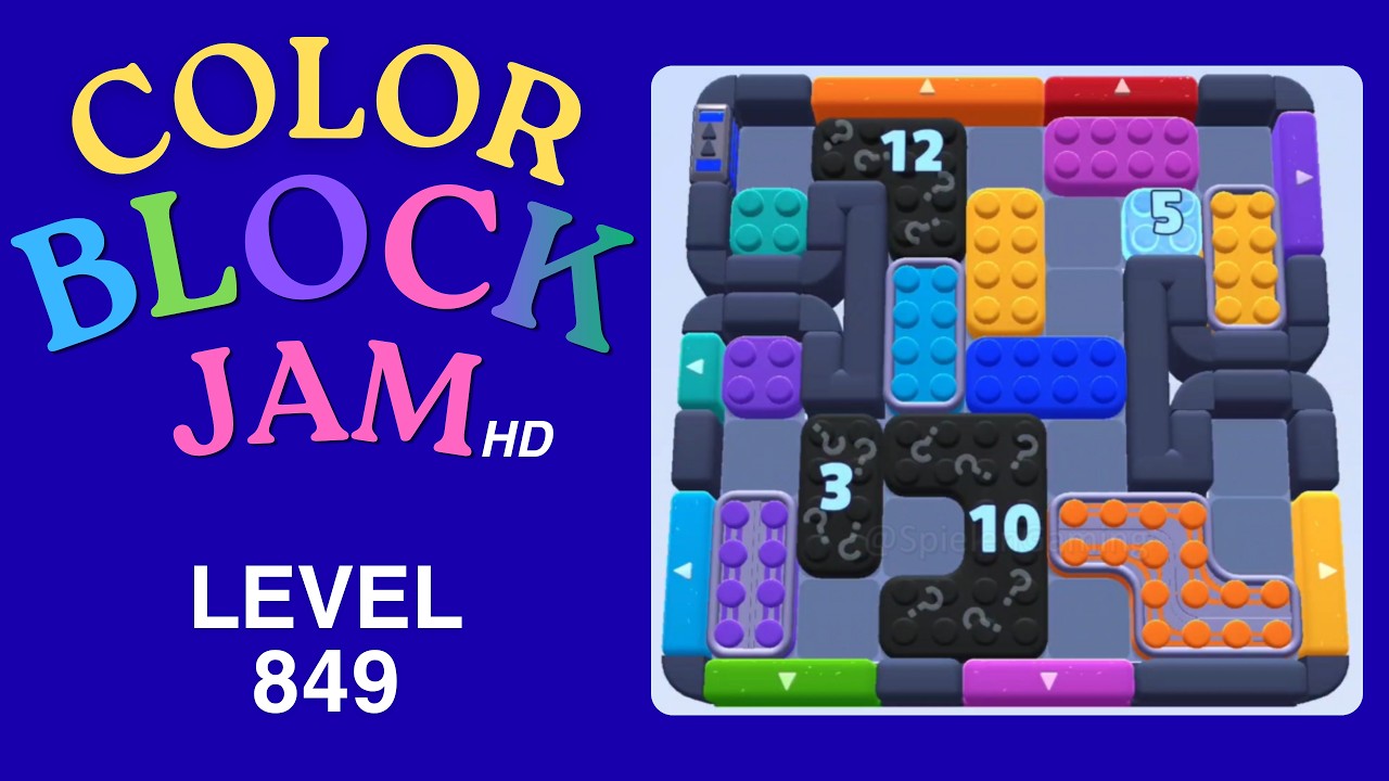 Color. Sort Level 849 Color Block Jam Level 849 Solution Walkthrough - YouTube