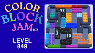 Color Block Jam Level 849 Solution Walkthrough