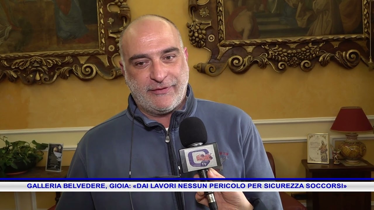 GALLERIA BELVEDERE  GIOIA, DAI LAVORI NESSUN PERICOLO PER LA SICUREZZA DEI SOCCORSI