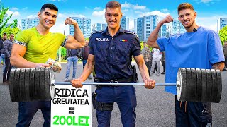 RIDICA GREUTATEA,CASTIGI 200 LEI ! Sunt Puternici Romanii? ft. Alex Delea