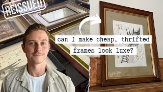 Gamechanging framing hacks for thrifted frames!