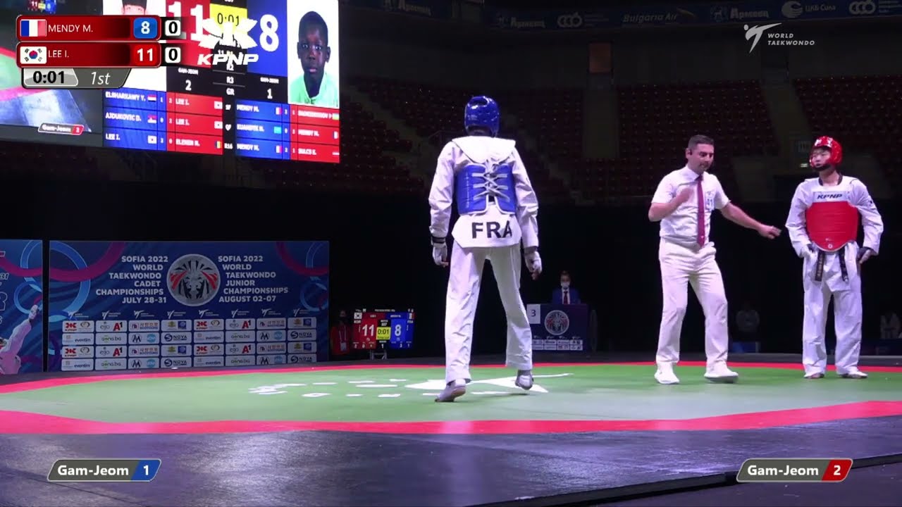 337 F Men  78kg FRA MENDY M  KOR LEE I