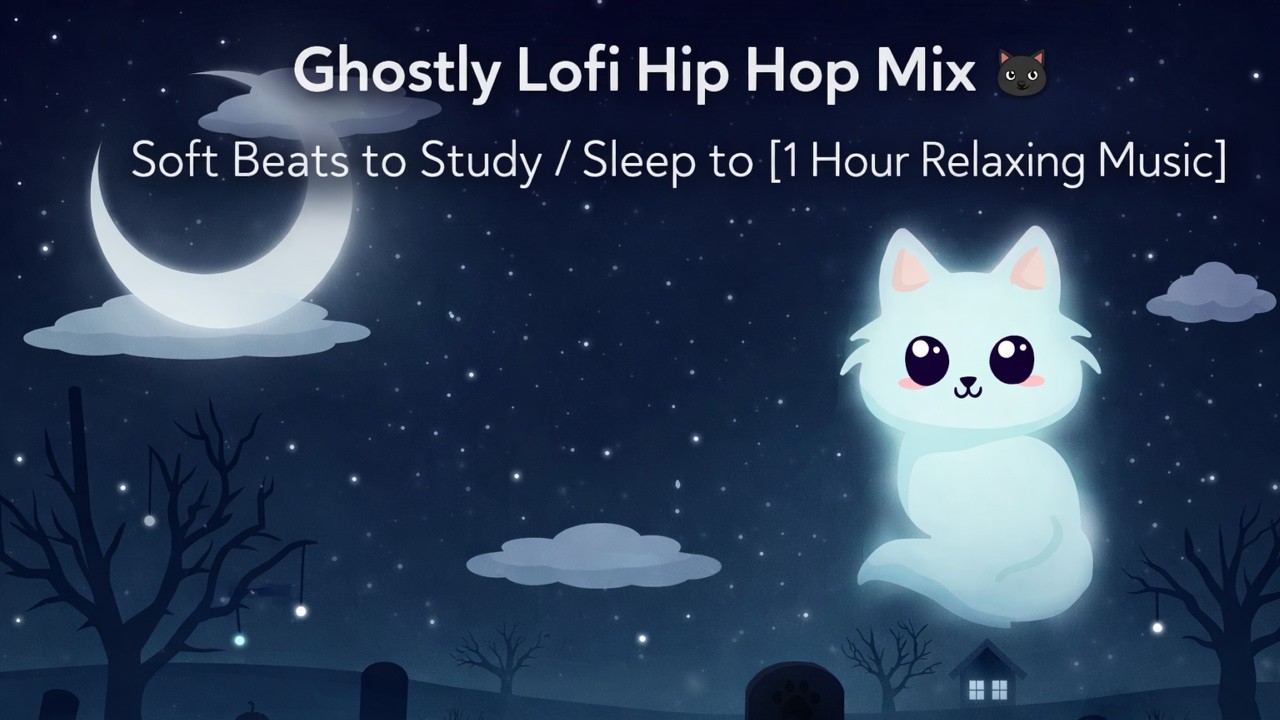 Ghostly Lofi Hip Hop Mix 🐈‍⬛ Soft Beats to Study / Sleep to [1 Hour ...