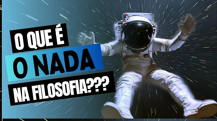 Por que existe ALGO ao invés do NADA?