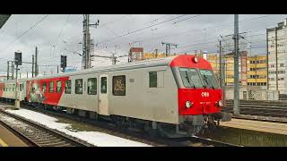 Einfahrt der 1116 182-7 an der S3 3803 in Linz Hbf am 17.2.2026